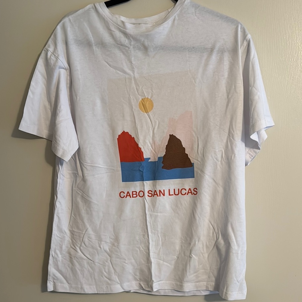 Cabo San Lucas Graphic White T-Shirt